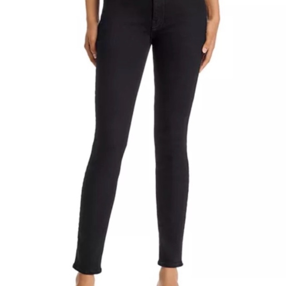 Mother Jeans Women's Looker Ankle Fray Denim Blackbird Black LN Size 27